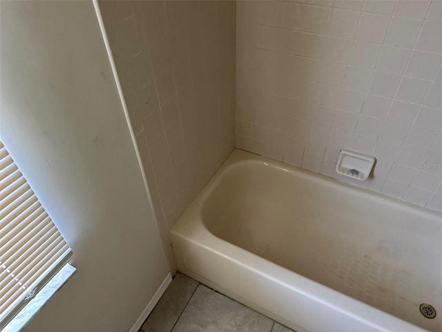 bathroom featuring tile floors