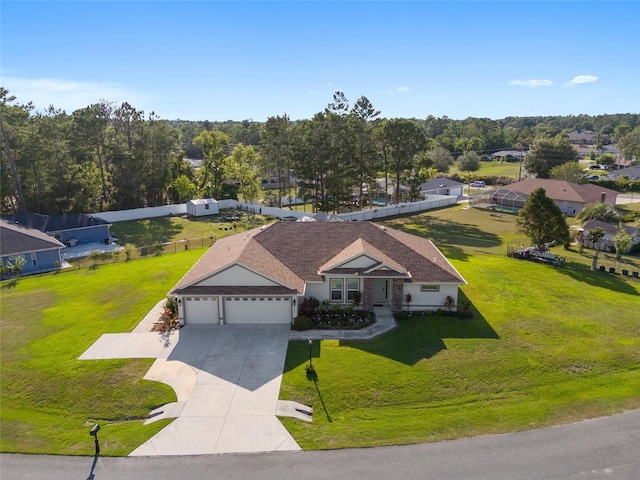 birds eye view of property