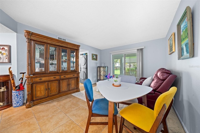 view of tiled dining room