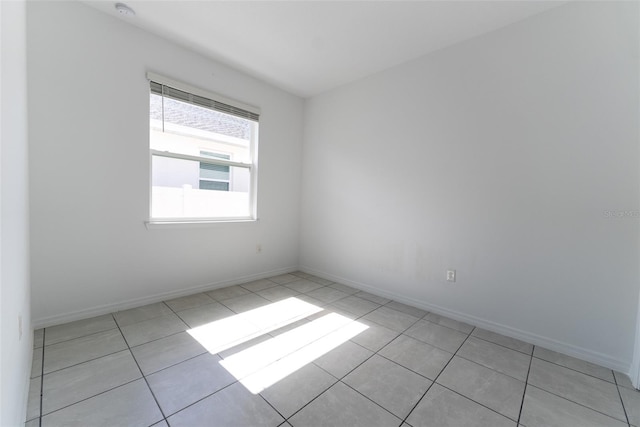 view of tiled spare room