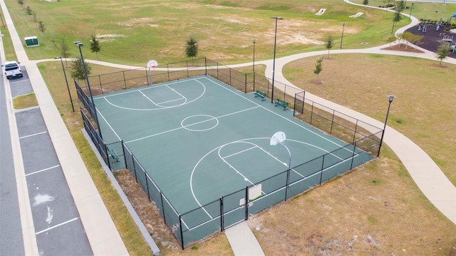 view of basketball court