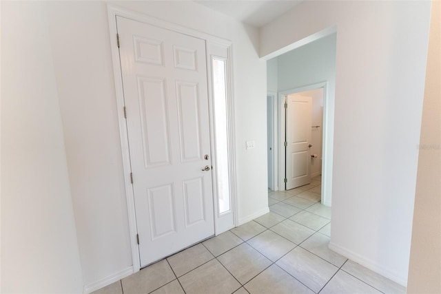 view of tiled entrance foyer