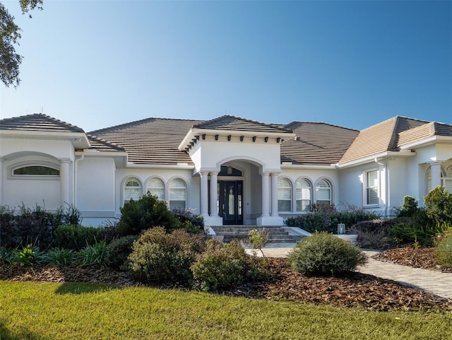 view of mediterranean / spanish house