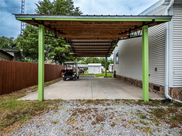 view of car parking