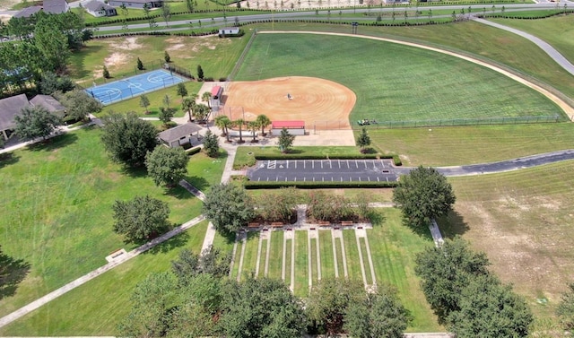 bird's eye view featuring a rural view