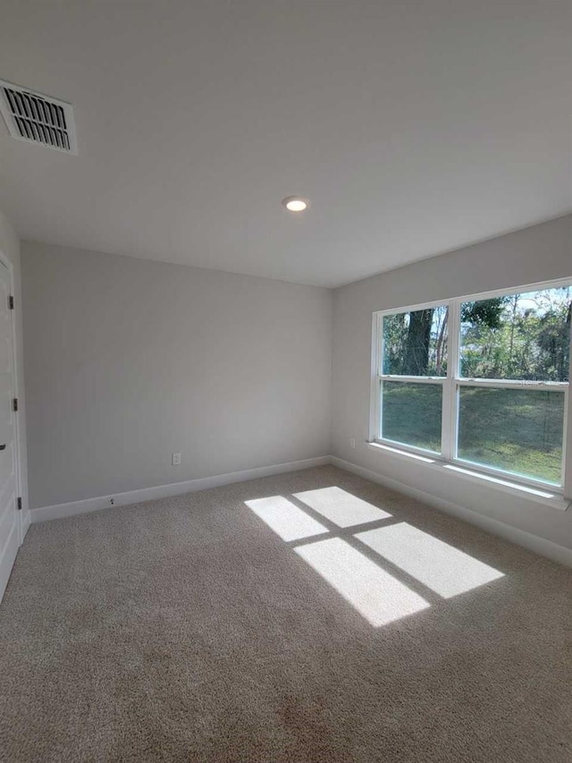 view of carpeted empty room