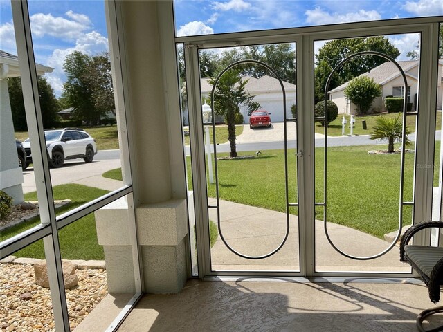 view of doorway to outside