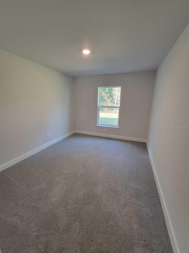 view of carpeted empty room