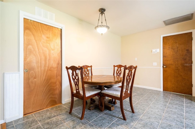 view of dining area