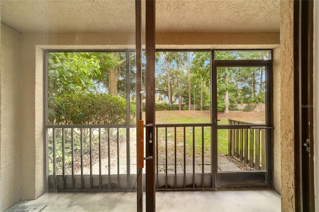 entryway with plenty of natural light