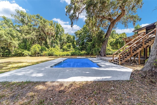 view of pool with a patio area