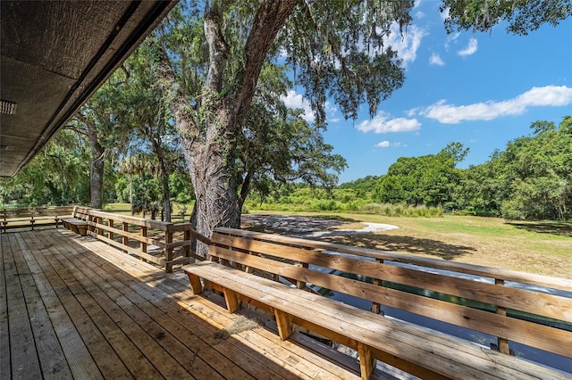 view of deck