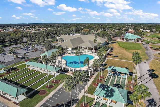 birds eye view of property