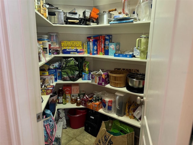 view of pantry