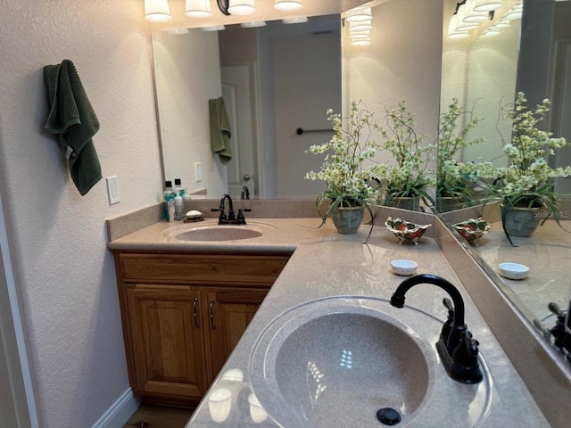 bathroom with vanity