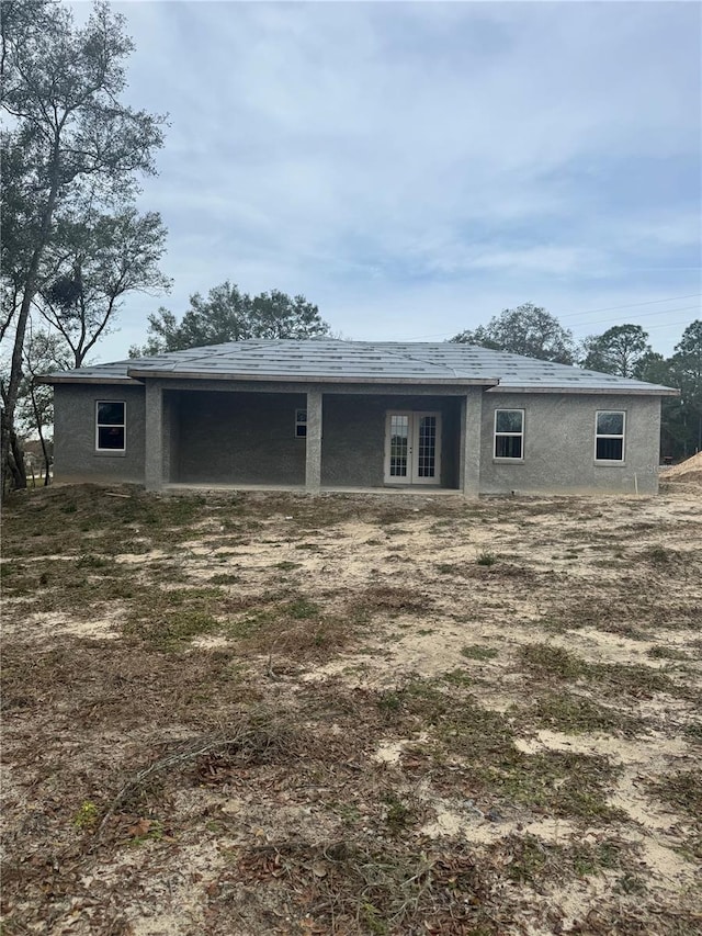 view of rear view of property