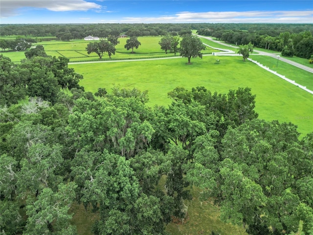 bird's eye view featuring a rural view