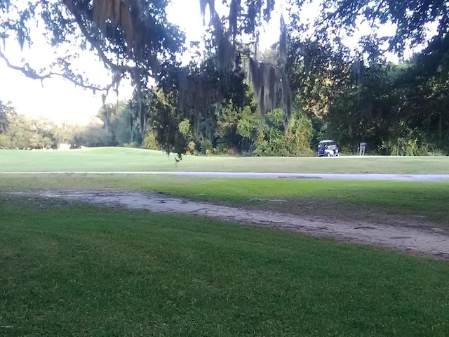 view of community with a lawn