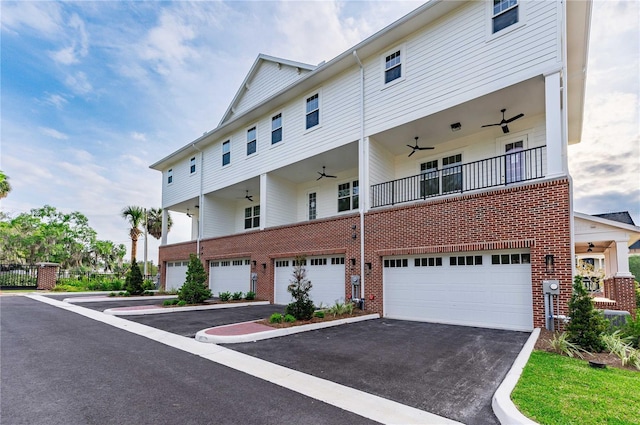 view of building exterior with a garage