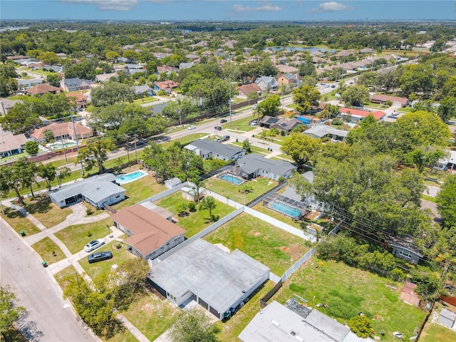 bird's eye view with a residential view