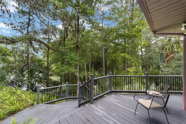 view of wooden terrace