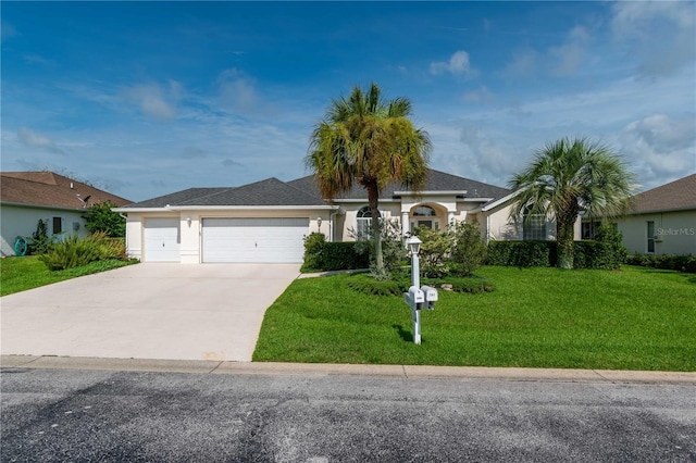 2260 NW 51st Ter, Ocala, FL 34482 - single story home featuring a garage, driveway, stucco siding, and a front lawn