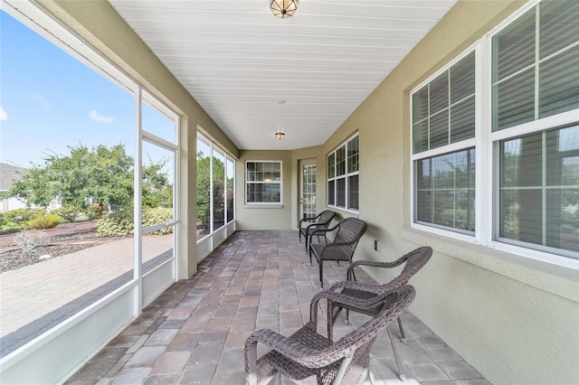 view of sunroom / solarium