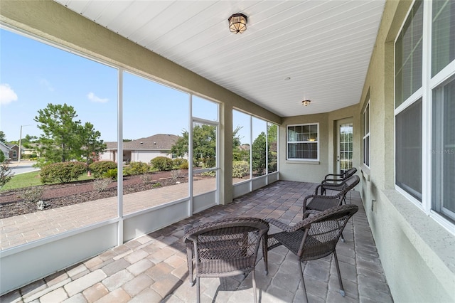 view of sunroom / solarium