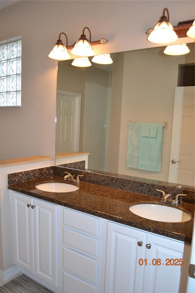 bathroom with vanity