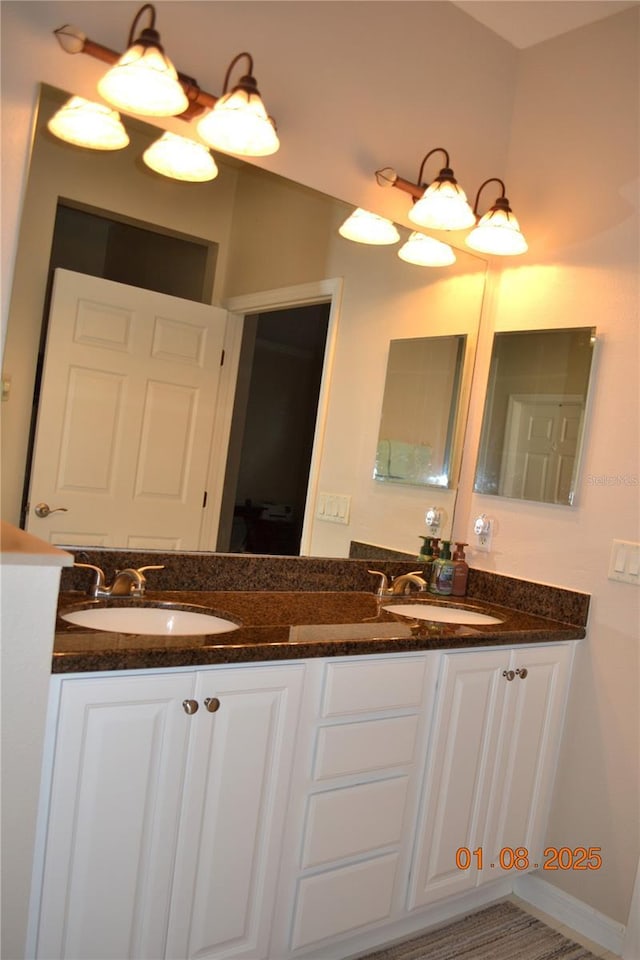 bathroom featuring vanity