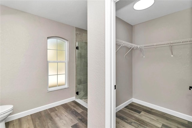 interior space featuring dark hardwood / wood-style flooring