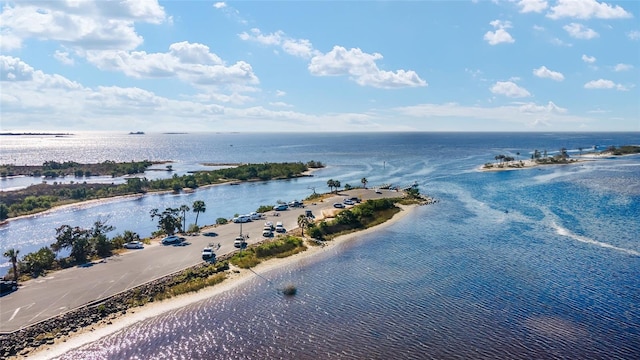 property view of water with a view of the beach