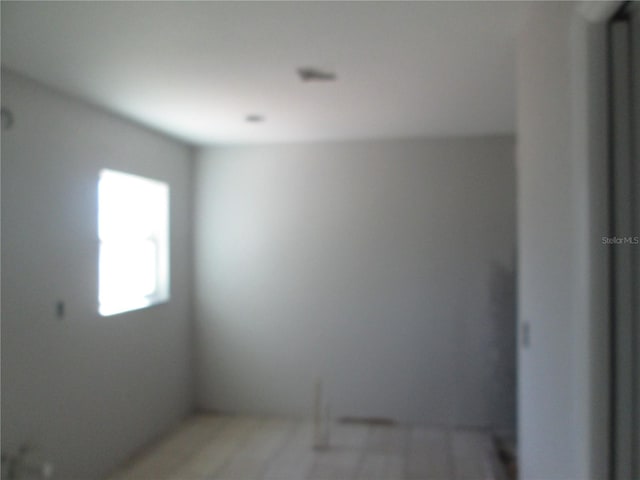 view of spare room