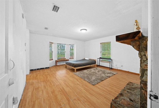 interior space featuring light wood-type flooring