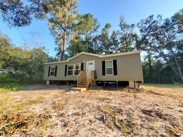 view of manufactured / mobile home