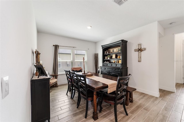 view of dining room