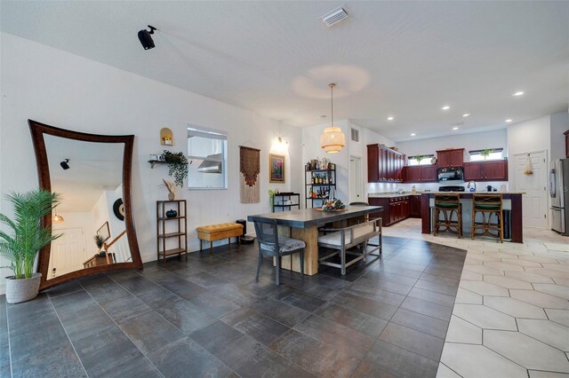 view of dining area