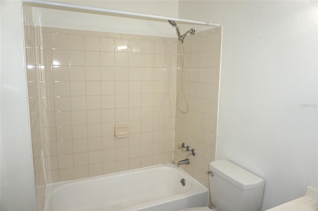 full bath with  shower combination and toilet