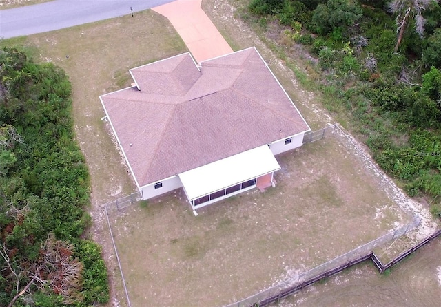 view from above of property
