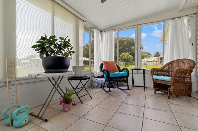 view of sunroom