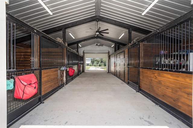 view of horse barn