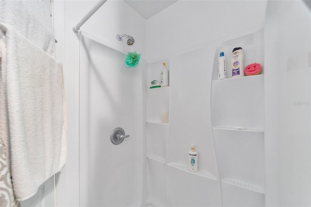 bathroom with walk in shower