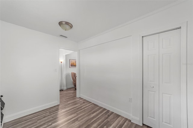 interior space featuring hardwood / wood-style flooring