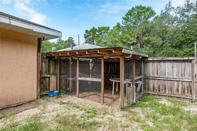 view of outdoor structure