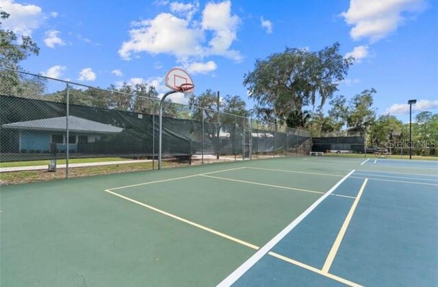 view of sport court with basketball court