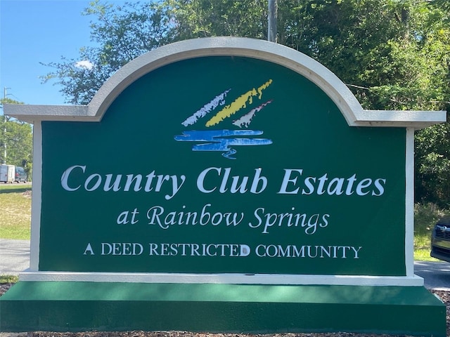 9288 SW 192nd Court Rd, Dunnellon, FL 34432 - view of community sign