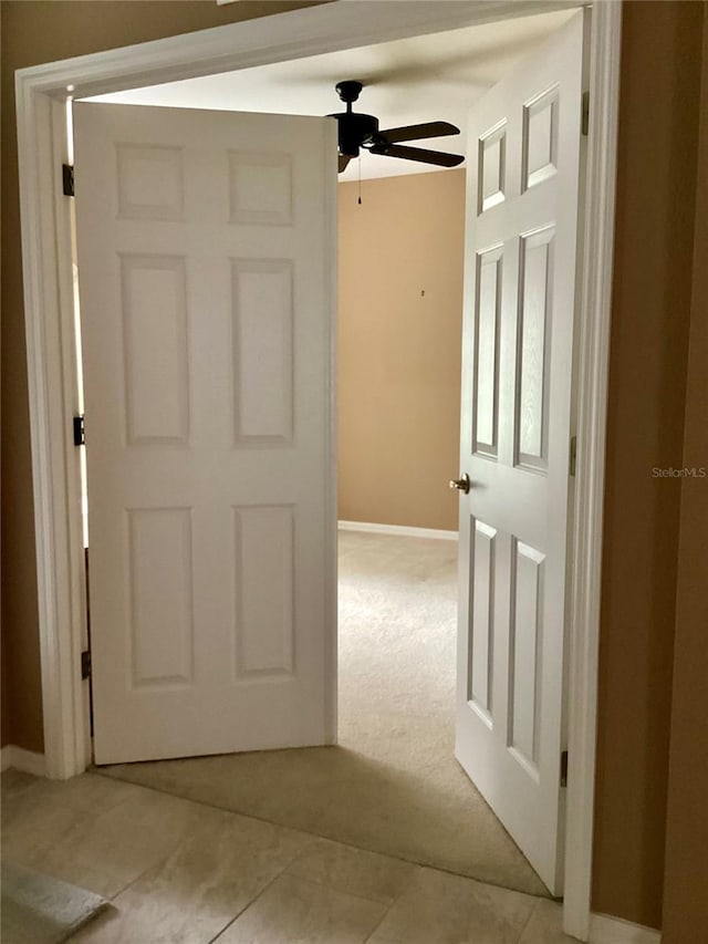 9288 SW 192nd Court Rd, Dunnellon, FL 34432 - corridor with light tile patterned floors