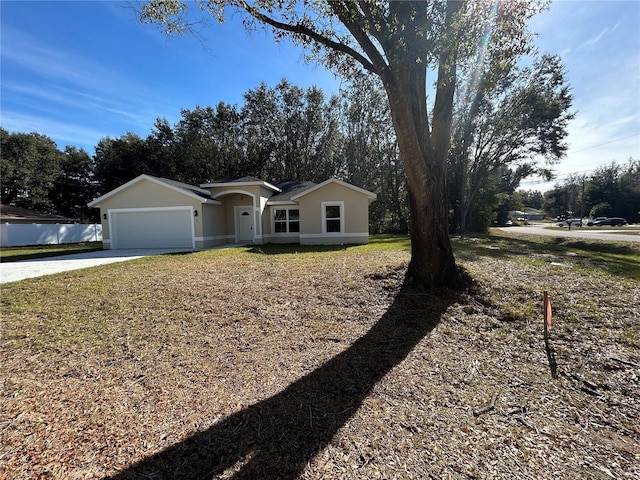 ranch-style house with a garage