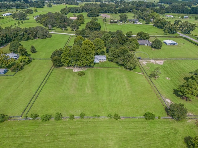 drone / aerial view featuring a rural view