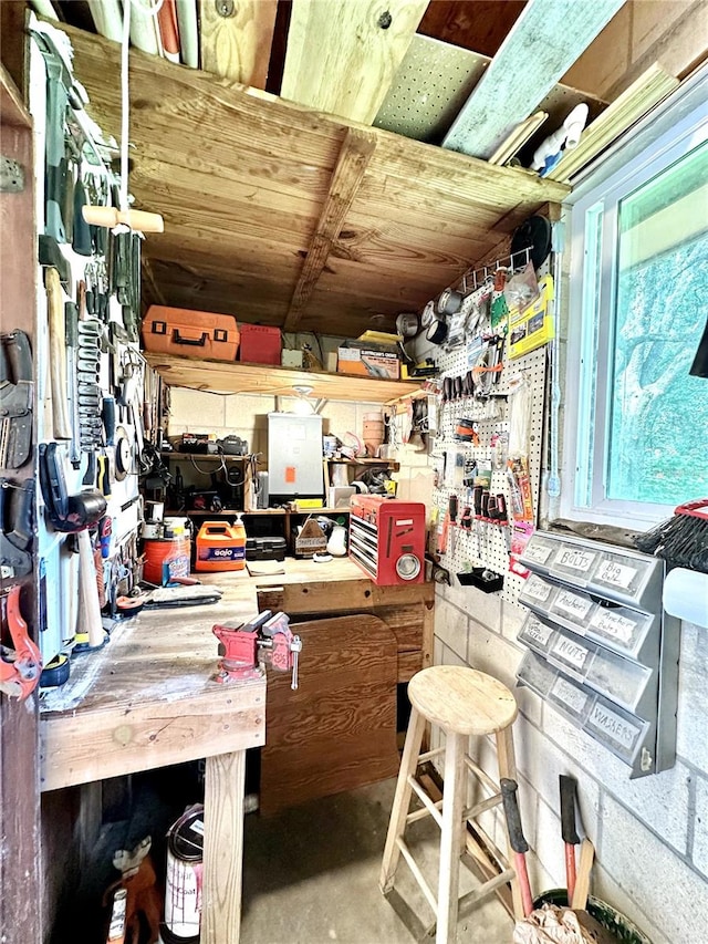 view of storage room